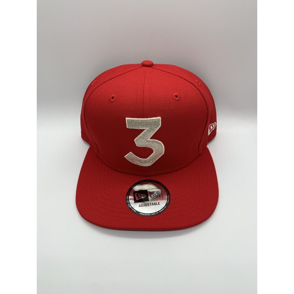 Chance The Rapper 3 Era Cap‎ Snapback Hat Red Silver